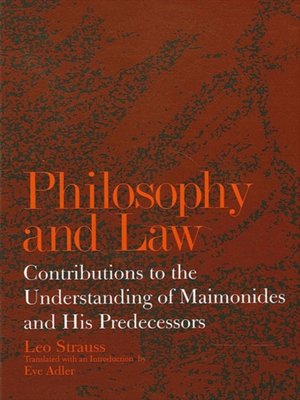 cover image of Philosophy and Law